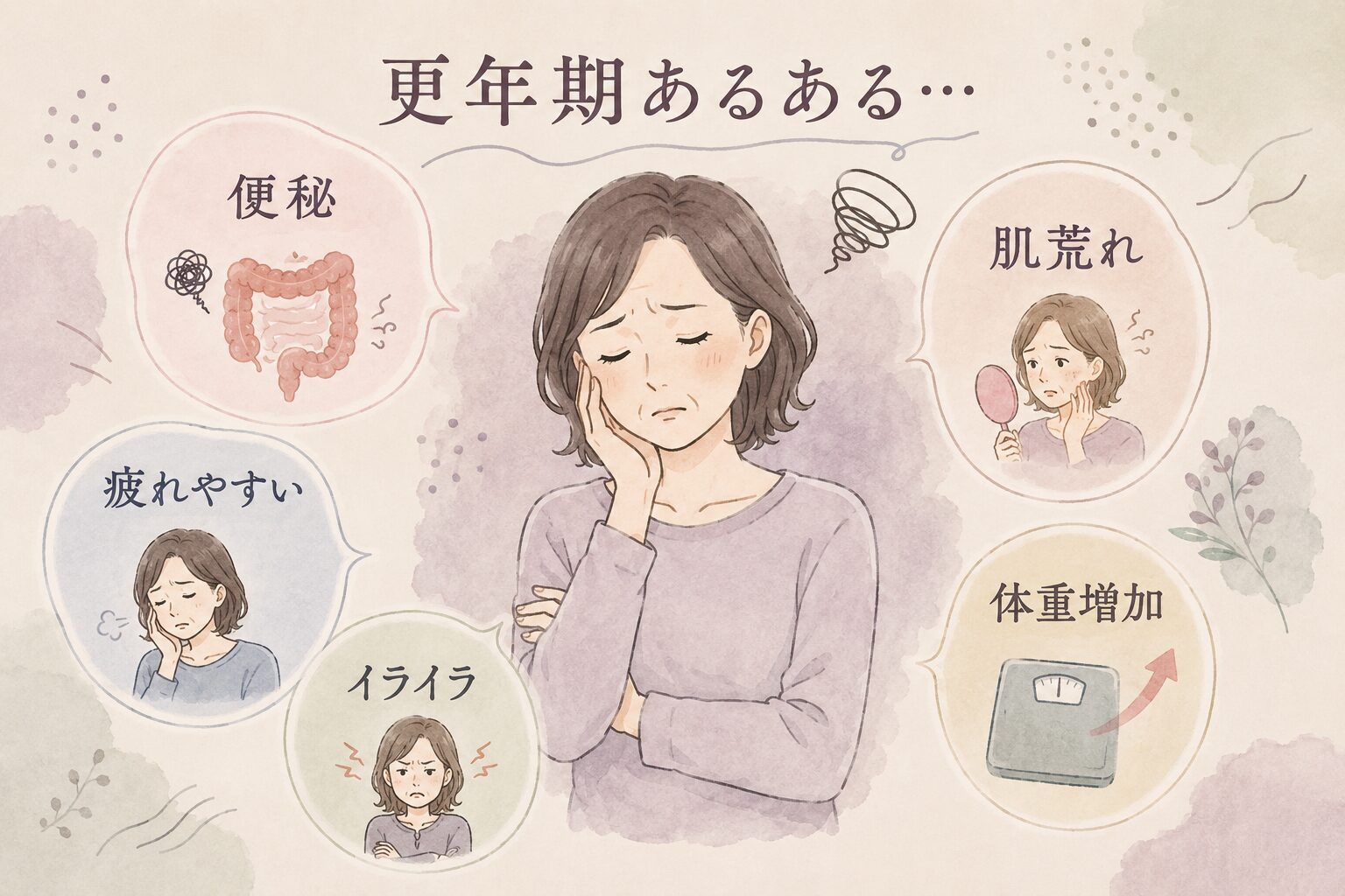 更年期あるある5つの不調